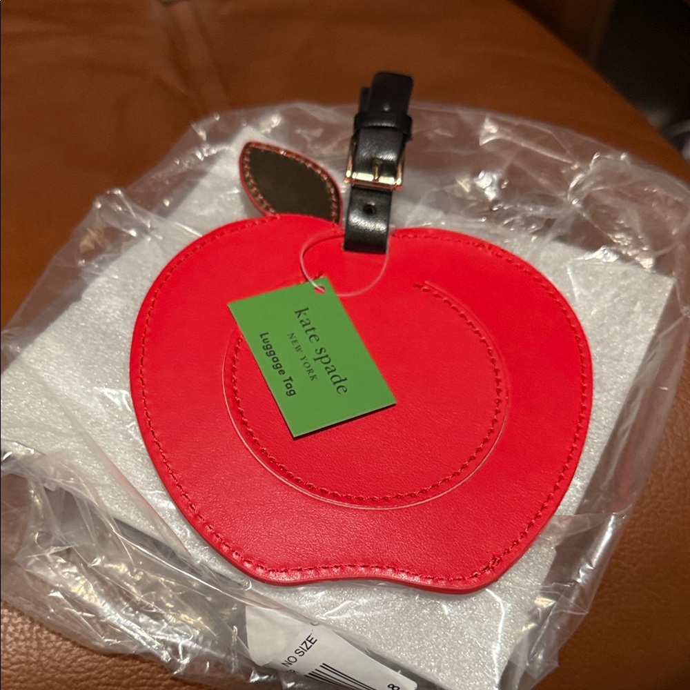 Kate Spade Vibrant Red Apple Tag